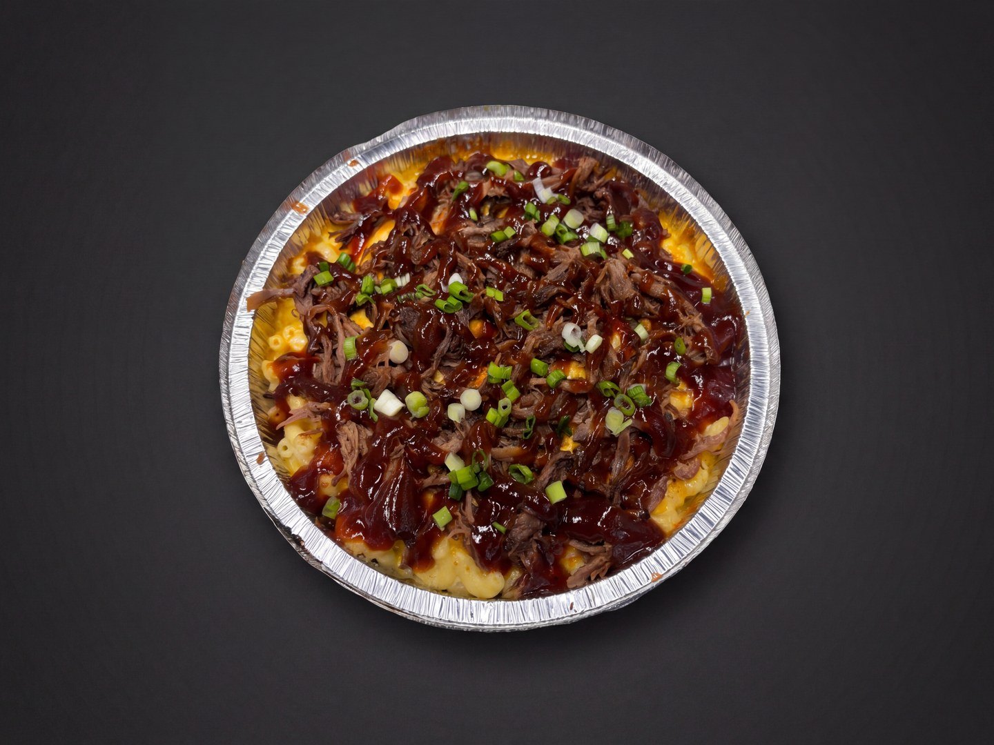 BBQ shredded beef mac and cheese bowl